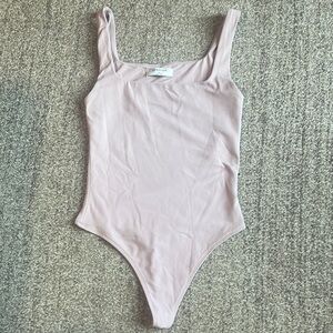 Babaton Pink Bodysuit Classic Tank Style